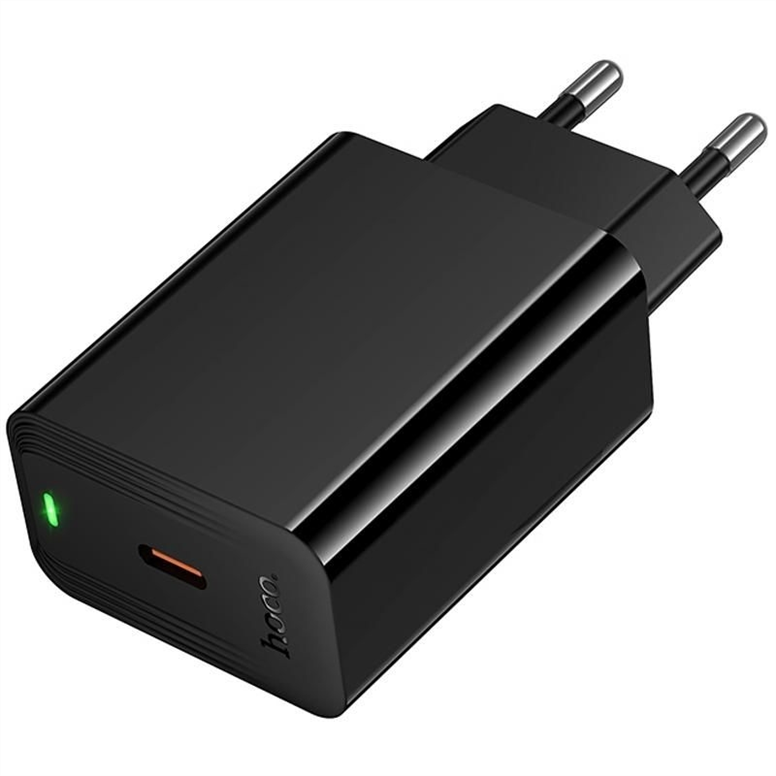Зарядний пристрій Hoco CS93A Leader 20W (1USB-C) Чорний (Black) 248987 фото