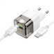 Зарядний пристрій Hoco C131A Platium PD30W+QC3.0 (1USB-A/1C) + кабель Type-C to Type-C Чорний (Black) 166212 фото 3