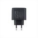 Зарядний пристрій Hoco CS63A GAN 65W Type-C+USB PD65W + кабель Type-C to Type-C Чорний (Black) 160764 фото 4