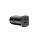 Автомобільний зарядний пристрій Baseus Square Metal PD 3.0 QC 4.0+ 30W USB+Type-C Чорний (Black) 74697 фото 3