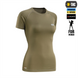 Футболка M-Tac Ultra Light Polartec Lady Зелена (Dark Olive) (L) 235082 фото 6