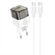 Зарядний пристрій Hoco C131A Platium PD30W+QC3.0 (1USB-A/1C) + кабель Type-C to Type-C Чорний (Black) 166212 фото 2
