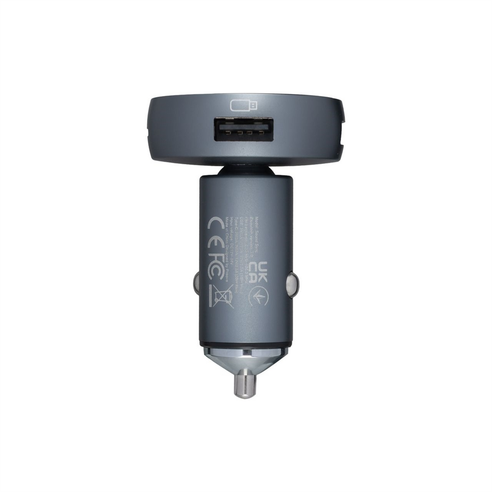 Fm-модулятор Proove Sound Sync 30W USB+Type-C Bluetooth Сірий (Grey) 124121 фото