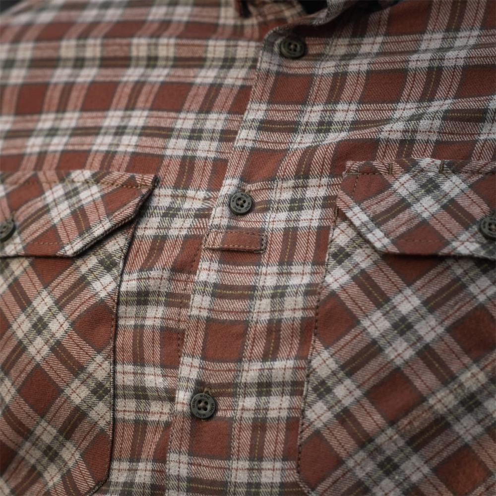 Сорочка M-Tac Lumberjack Cotton Shirt Коричнева Сіра (Brown Grey) (XL/R) 233234 фото