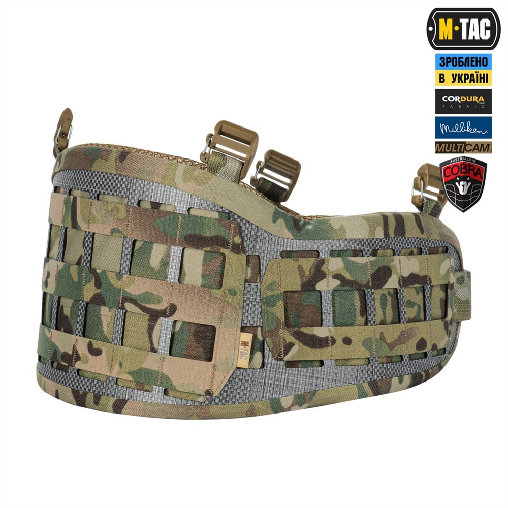 Пояс тактичний M-Tac War Belt Tiger D-Ring Cobra Зелений (Multicam) (3XL) 224636 фото