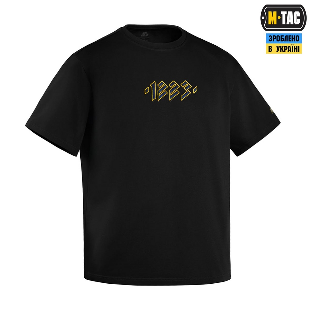 Футболка M-Tac 1223 Embroidery Cotton Hard Чорна (Black) (M) 248227 фото