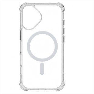 Чохол накладка для iPhone 16 Plus BeCover Space Case MagSafe Прозора (Transparancy) 178965 фото