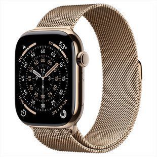 Смарт-годинник Apple Watch Series 12 GPS 46mm Dark Bronze Aluminum Case with Dark Bronze Milanese Loop - S/M (MKD74) 268982 фото