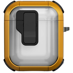 Чохол для навушників Airpods 1/2 Locking Button Жовтий (Yellow) 194121 фото