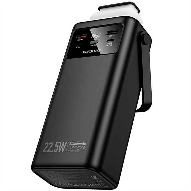PowerBank 30000 mAh Borofone BJ65 High 22.5W+PD20W with cable Чорний (Black) 245902 фото
