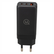 Зарядний пристрій Usams US-CC180 (2 USB-C + 1 USB) QC&PD3.0 65W Чорний (Black) 138547 фото 1