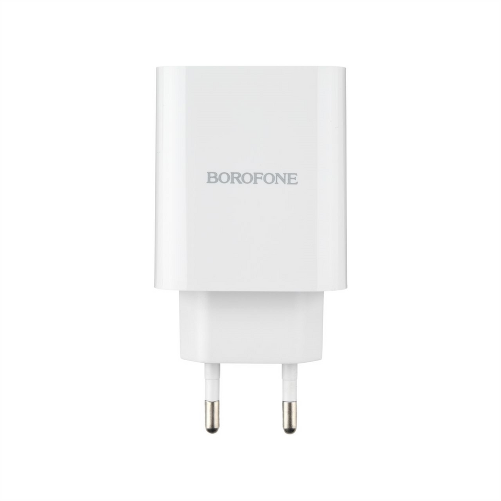 Зарядний пристрій Borofone BA79A (3 USB + 1 USB-C) 20W + кабель Type-C to Lightning Білий (White) 133966 фото