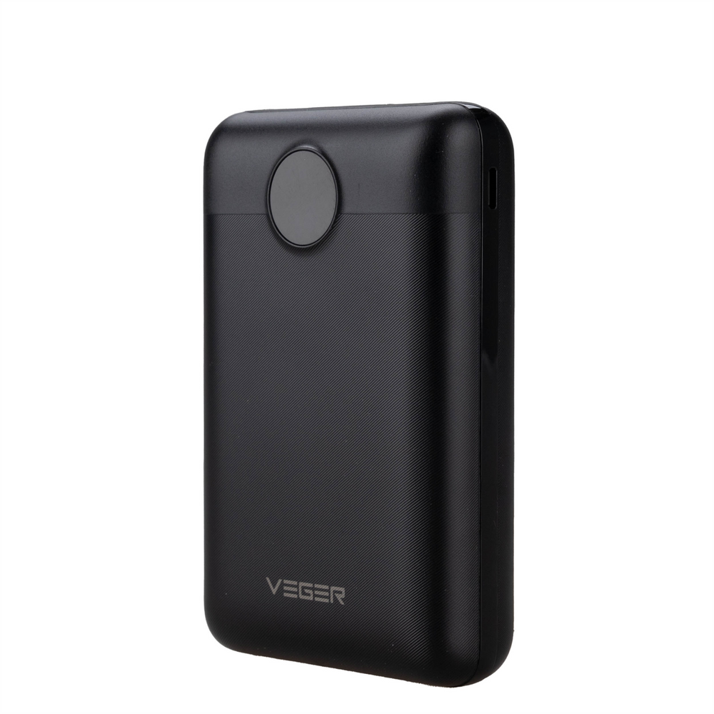 PowerBank 20000 mAh Veger S20 Fast Charging Mini PD QC3.0 22.5W Чорний (Black) 211140 фото