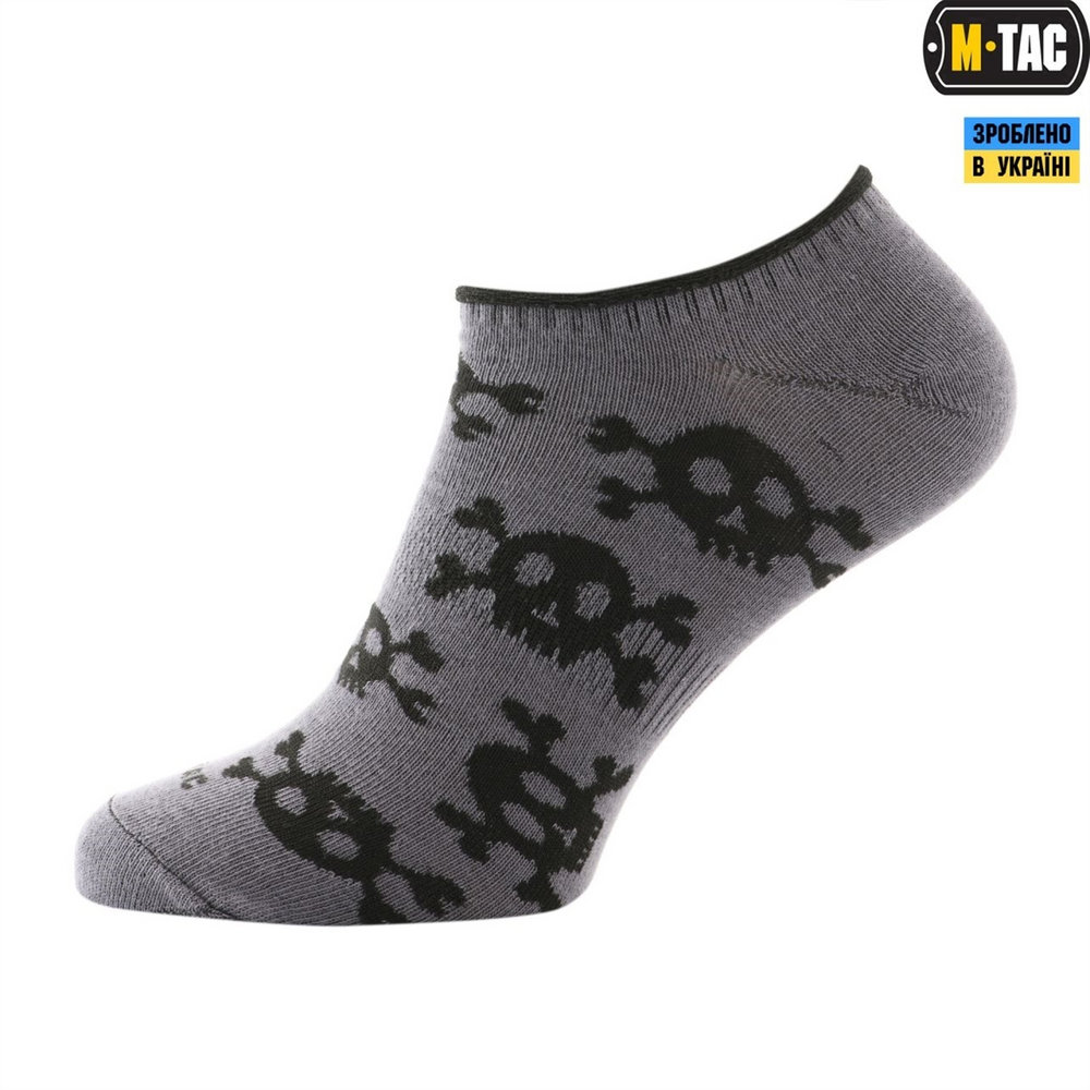 Шкарпетки M-Tac Pirate Skull 43-46 Сірий (Dark Grey) 219497 фото