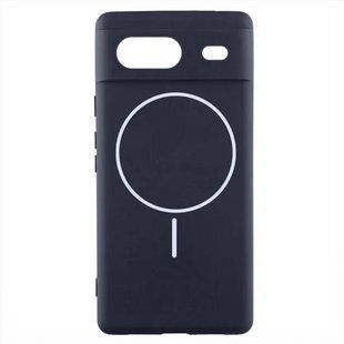 Чохол накладка для Google Pixel 8a Silicone Cover Lakshmi Full Camera (AA) with Magnetic Fit Синя (Midnight Blue) 259581 фото