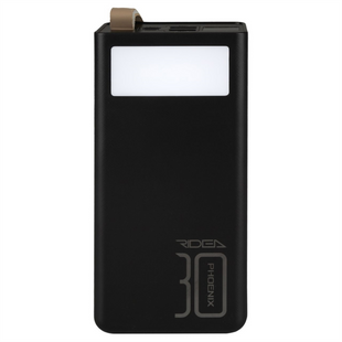PowerBank 30000 mAh Ridea RP-D30L 10W Digital Display + Lamp Чорна (Black) 125663 фото