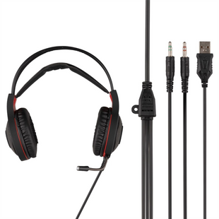 Навушники накладні Piko PX5 Gaming Чорні (Black) 108517 фото