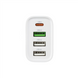 Зарядний пристрій Borofone BA79A (3 USB + 1 USB-C) 20W + кабель Type-C to Lightning Білий (White) 133966 фото 3