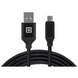 USB кабель REAL-EL Premium Fabric USB - micro USB (EL123500048) 2м Чорний (Black) 169731 фото 1