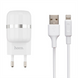 Зарядний пристрій Hoco C41A Wisdom (2USB) 2.4A+ кабель Lightning Білий (White) 111589 фото 1