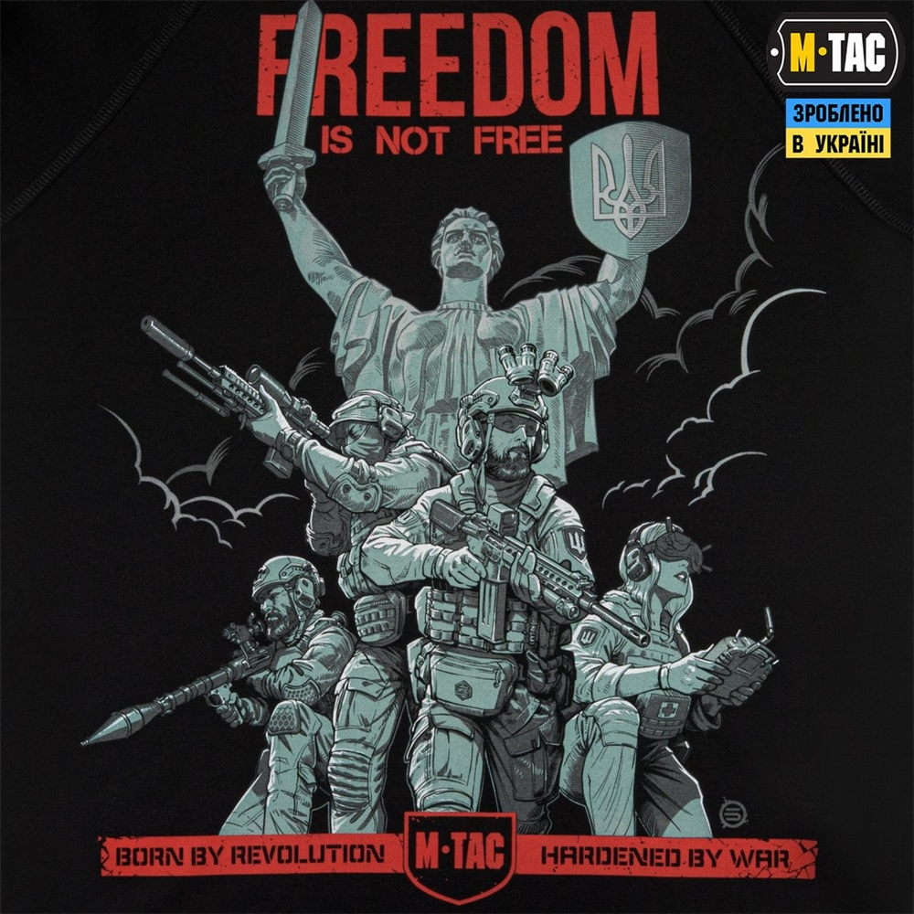 Реглан M-Tac Freedom Чорний (Black) (M) 232520 фото