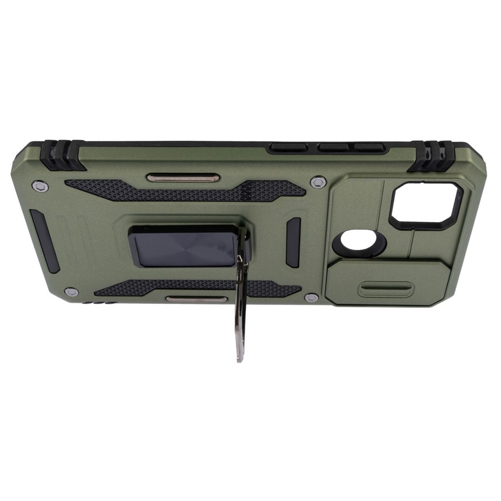 Чохол накладка для Xiaomi Redmi 9C/10A Camshield Army Ring Зелена (Green) 111702 фото