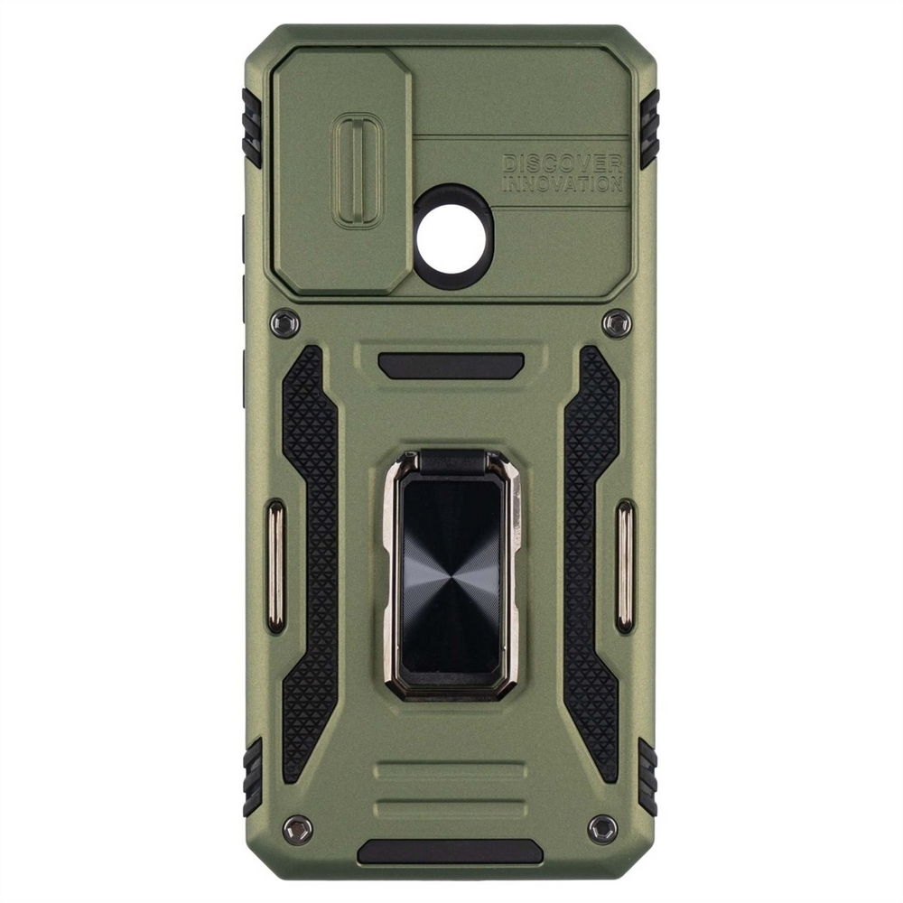 Чохол накладка для Xiaomi Redmi 9C/10A Camshield Army Ring Зелена (Green) 111702 фото