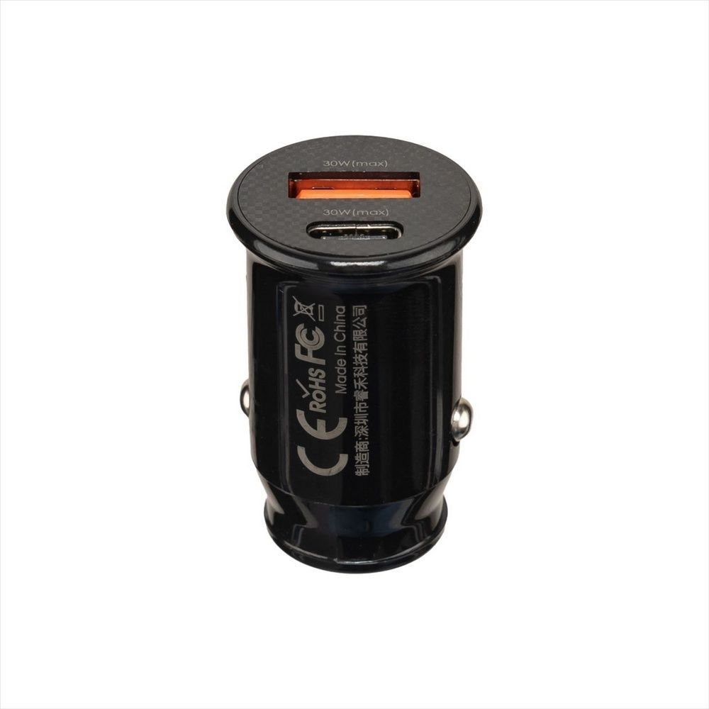 Автомобільний зарядний пристрій Remax RCC-231 1USB 30W + PD30W Чорний (Black) 104388 фото