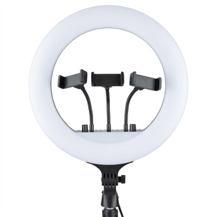 Кільцева світлодіодна лампа RGB LED RL-14 Чорна (Black) 133834 фото