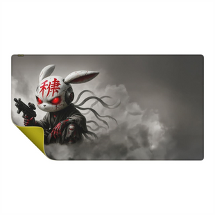 Килимок для миші Hator Tonn Evo 3XL Angry Bunny (HTP051) Чорний (Black) 259067 фото