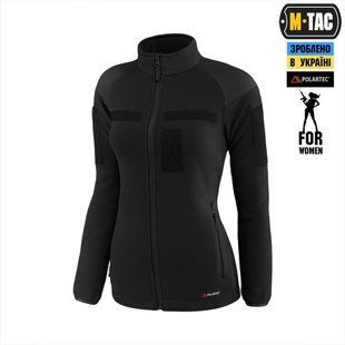 Куртка M-Tac Combat Fleece Polartec Jacket Lady Чорна (Black) (M/R) 229707 фото