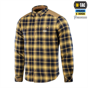 Сорочка M-Tac Redneck Cotton Синя Жовта (Navy Blue Yellow) (S/R) 233292 фото
