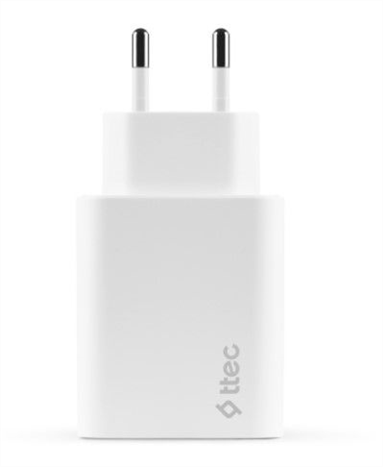 Зарядний пристрій Ttec SmartCharger Duo PD USB-C/USB-A 32Вт (2SCS24B) Білий (White) 165998 фото