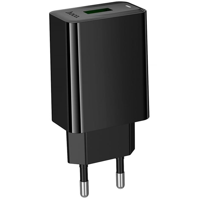 Зарядний пристрій Hoco CS92A Leader 18W+QC3.0 (1USB-A) Чорний (Black) 248986 фото