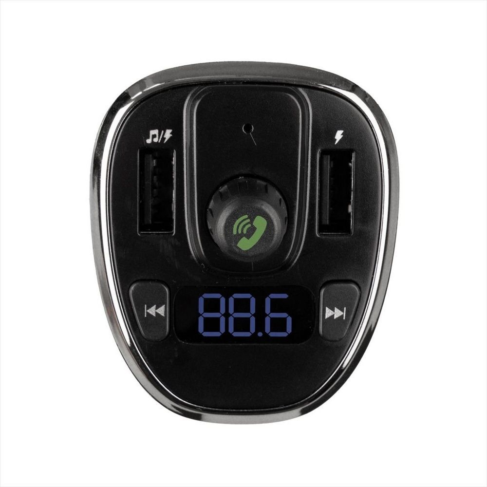 Fm-модулятор XO BCC-05 3.1A/2USB Bluetooth Чорний (Black) 110677 фото