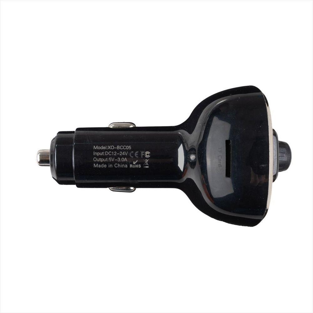 Fm-модулятор XO BCC-05 3.1A/2USB Bluetooth Чорний (Black) 110677 фото