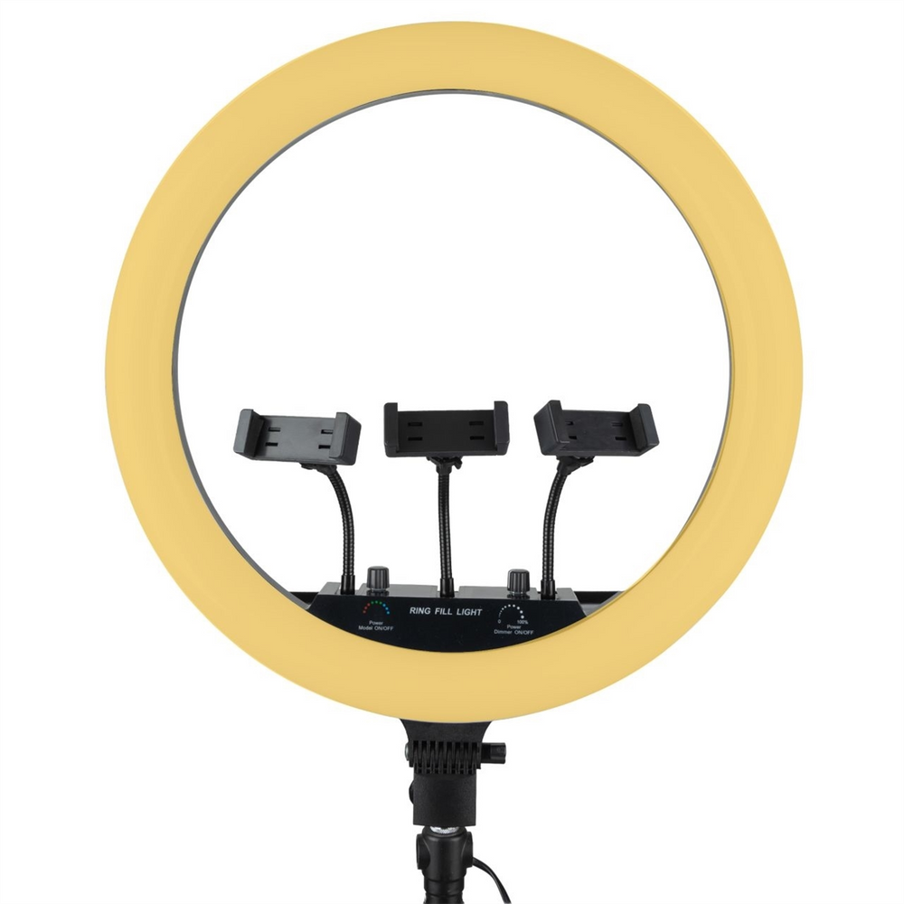 Кільцева світлодіодна лампа RGB LED MJ-18 Чорна (Black) 133835 фото