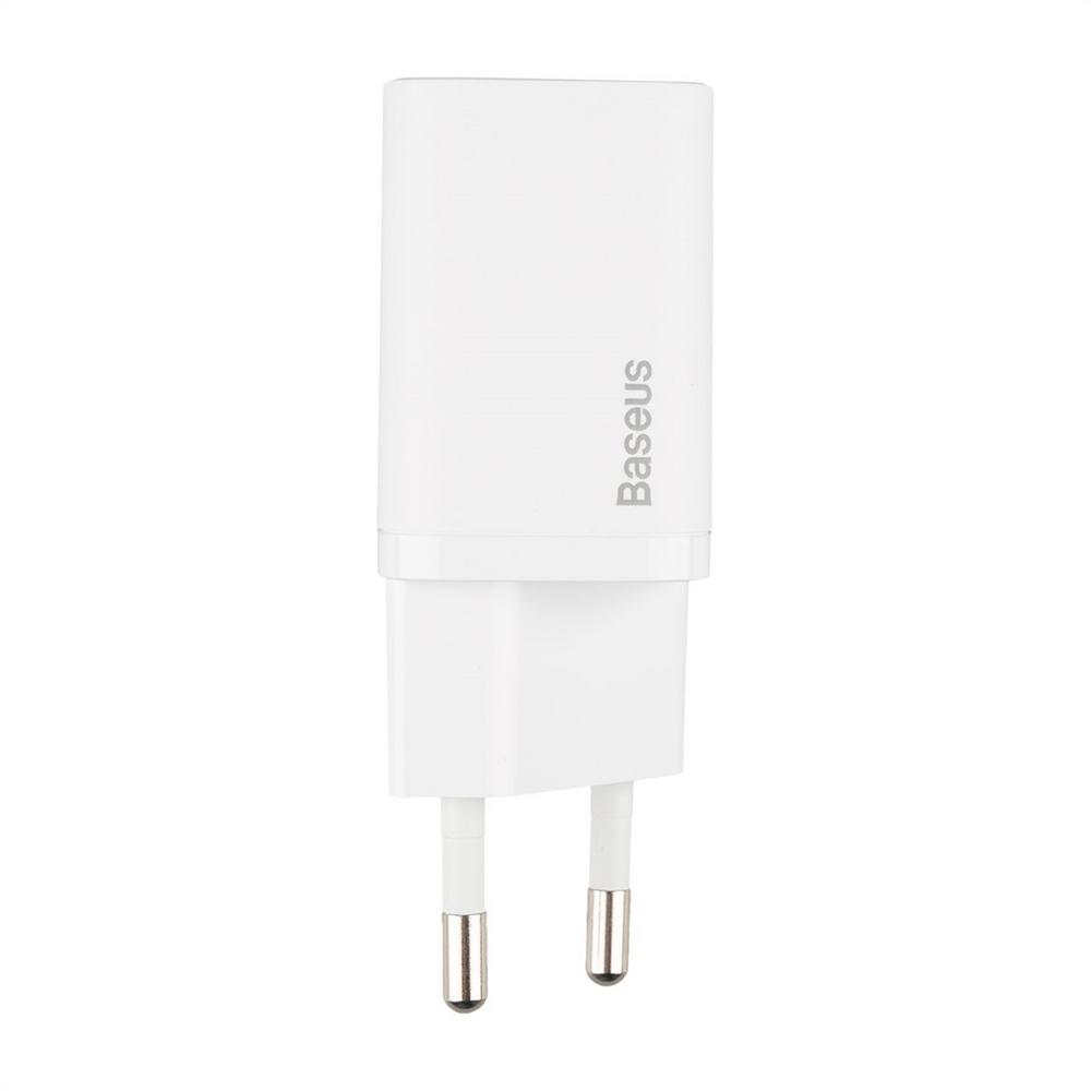 Зарядний пристрій Baseus Super Silicone PD Charger 20W (1USB-C) Білий (White) 118531 фото
