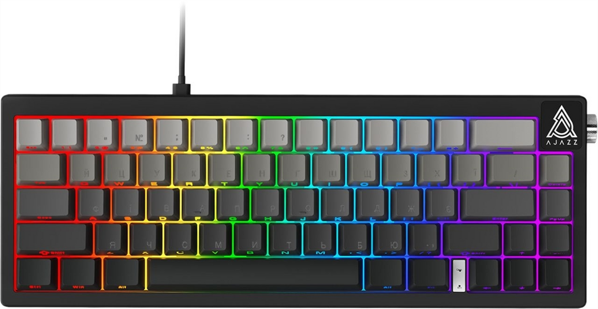Клавіатура Ajazz AK650 Day Dream Switch Gradient USB-C (AK650-DD-BG) Чорна (Black) 214990 фото