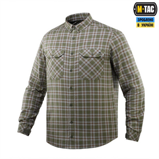 Сорочка M-Tac Lumberjack Cotton Shirt Зелена Сіра (Olive Grey) (L/R) 233252 фото