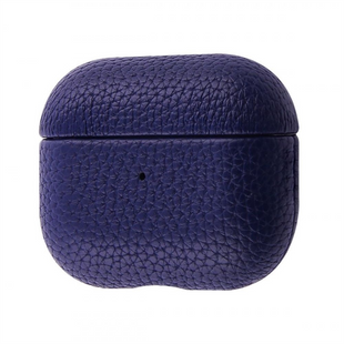 Чохол для навушників AirPods 3 Leather Case Синій (Midnight Blue) 147559 фото