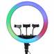 Кільцева світлодіодна лампа RGB LED MJ-18 Чорна (Black) 133835 фото 4