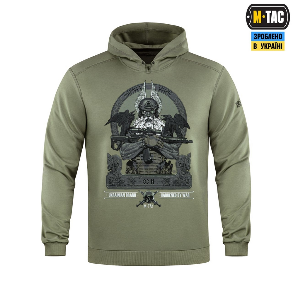 Кофта M-Tac Hoodie Odin Зелена (Light Olive) (2XL) 228660 фото