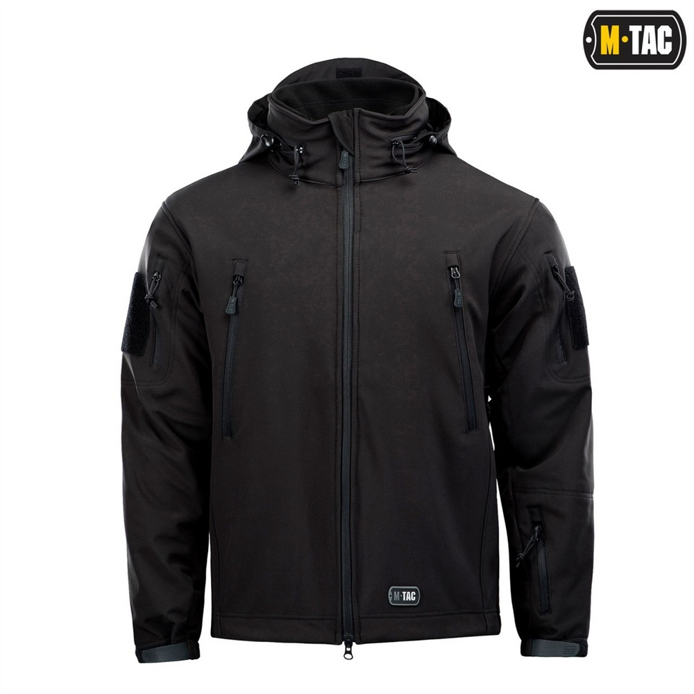 Куртка M-Tac Soft Shell з підстібкою Чорна (Black) (XS) 230004 фото