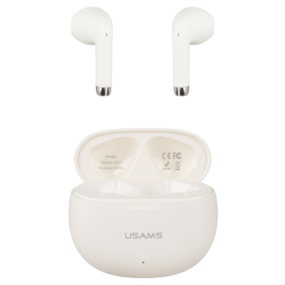 Бездротові навушники вкладиші Usams US-YO17 TWS Earbuds Бежеві (Beige) 138578 фото