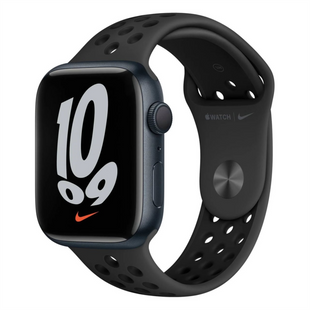 Смарт-годинник Apple Watch Nike 7 GPS 41mm Midnight Aluminum Case w. Anthracite/Black Nike Sport Band (MKN43 195743 фото