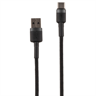 USB кабель Baseus Cafule Type-C 2А 2м Чорний (Black) 83373 фото