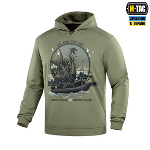 Кофта M-Tac Hoodie Дракар Зелена (Light Olive) (XS) 228729 фото