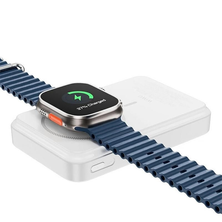 PowerBank 10000 mAh WIWU Wi-P061 22.5W+PD20W з БЗП+iWatch with cable Білий (White) 210508 фото