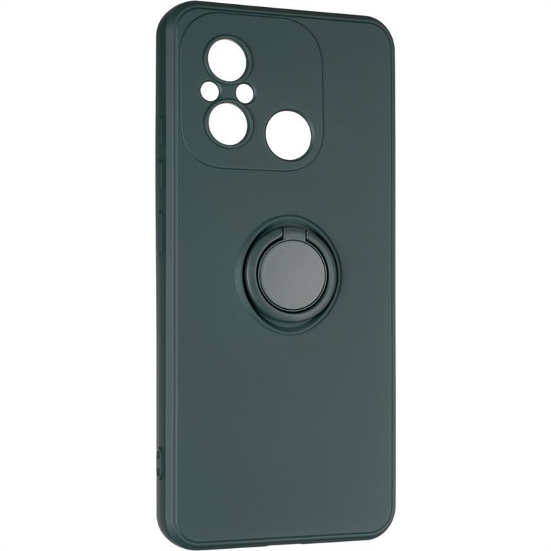 Чохол накладка для Xiaomi Redmi 12C Gelius Ring Holder Case Зелена (Dark Green) 181573 фото